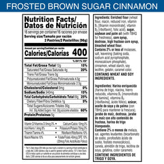 Pop-Tarts Brown Sugar Cinnamon two pastries per pouch highlight grab-and-go convenience for busy mornings.