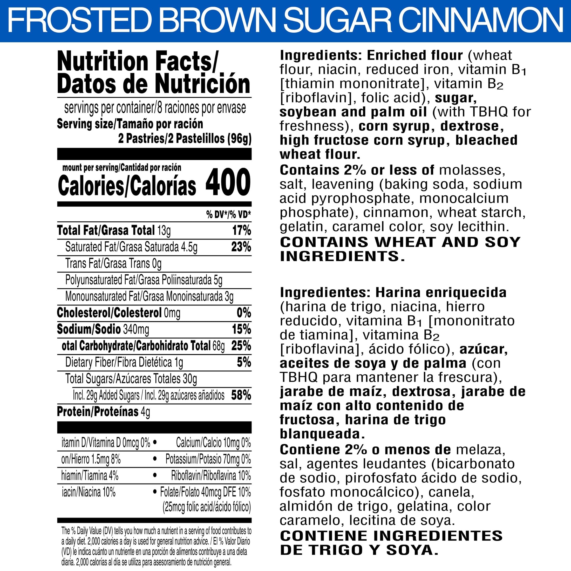 Pop-Tarts Frosted Brown Sugar Cinnamon pouch for grab-and-go snack