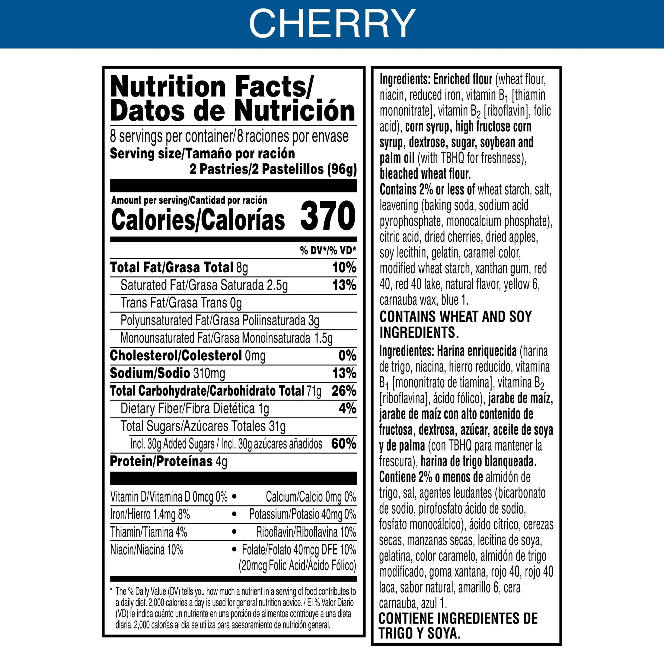 Pop-Tarts Frosted Cherry in lunchbox for quick kid friendly snacks