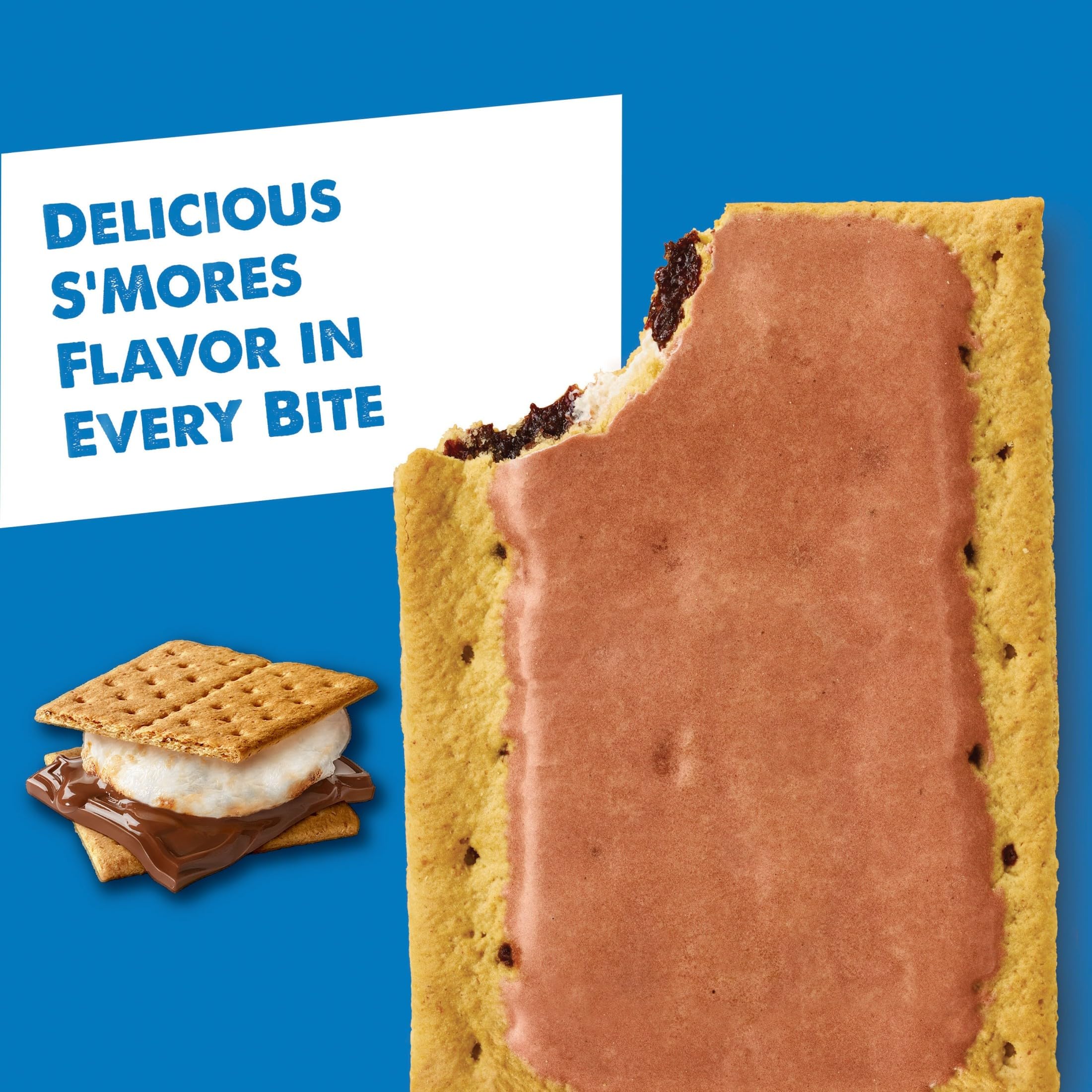 Ice cream sandwich idea using Pop-Tarts Frosted S'mores for dessert