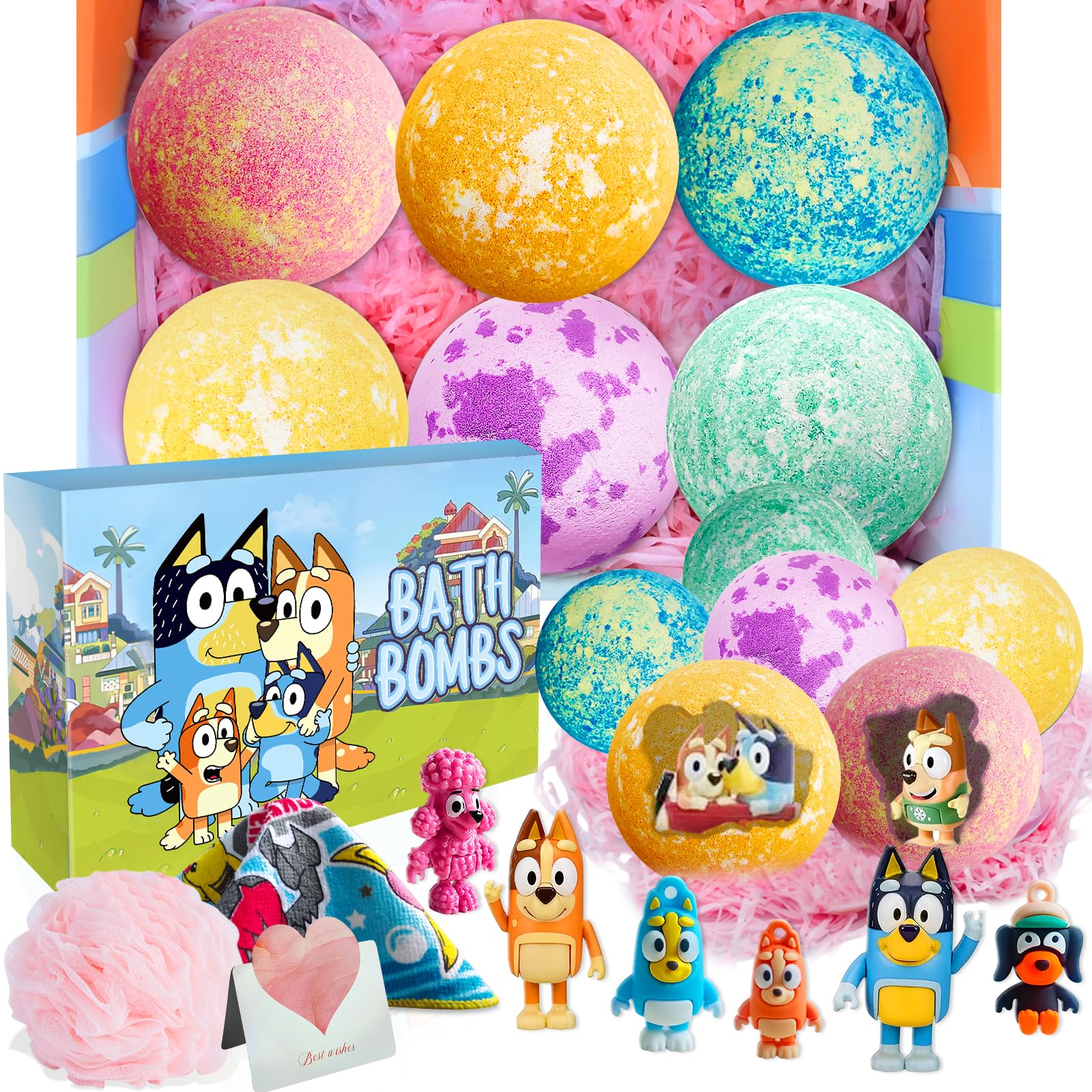 POPBATH XXL bath bomb with surprise inside and vibrant bubbles for kids' bath