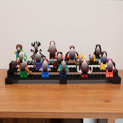PopBricks three-tier stand avoids clutter while keeping figures visible from all angles.