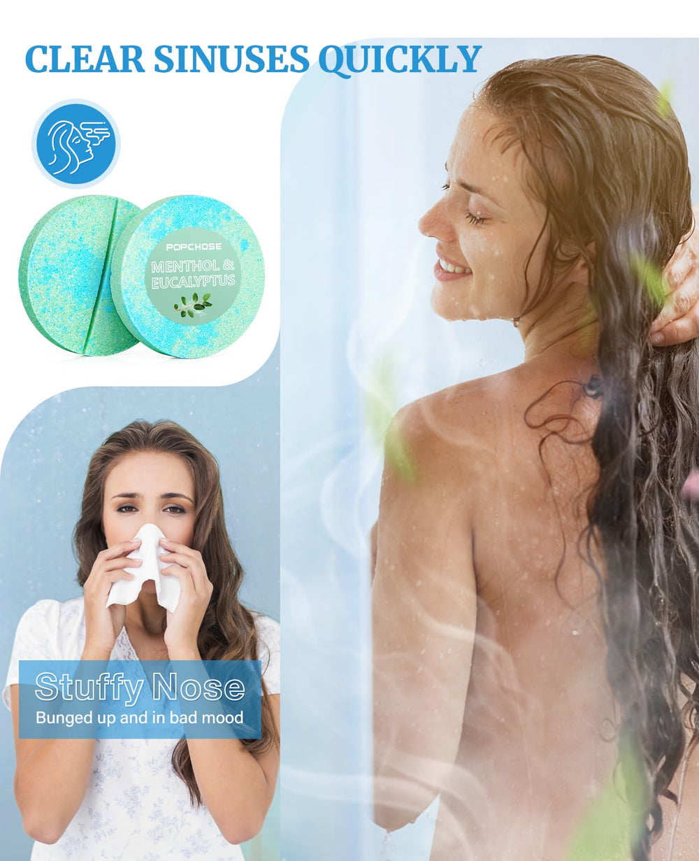 POPCHOSE gift-packaging shower steamers make a ready, thoughtful spa gift set.