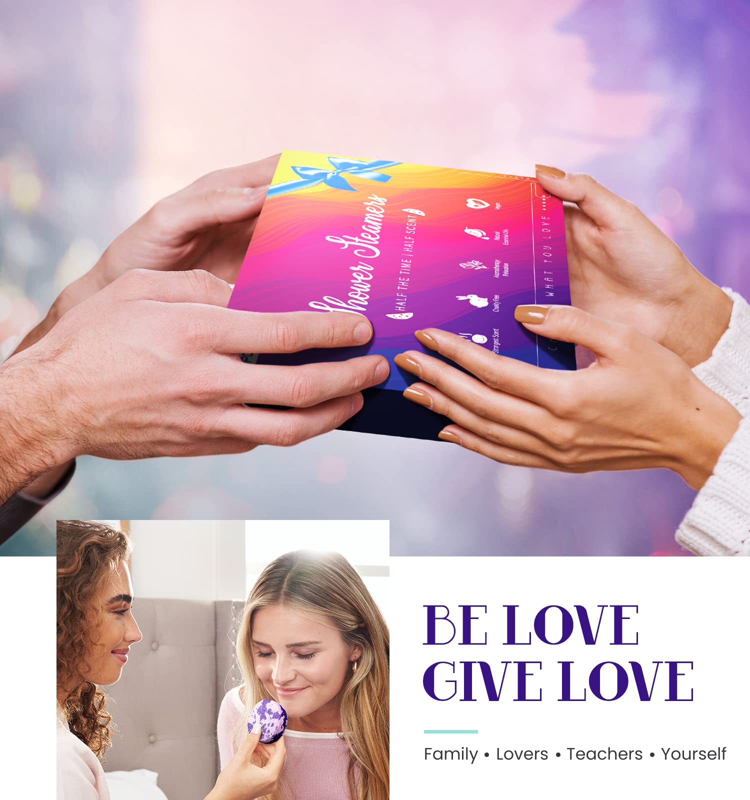 POPCHOSE natural essential oils enrich fragrance and long-lasting shower aroma.