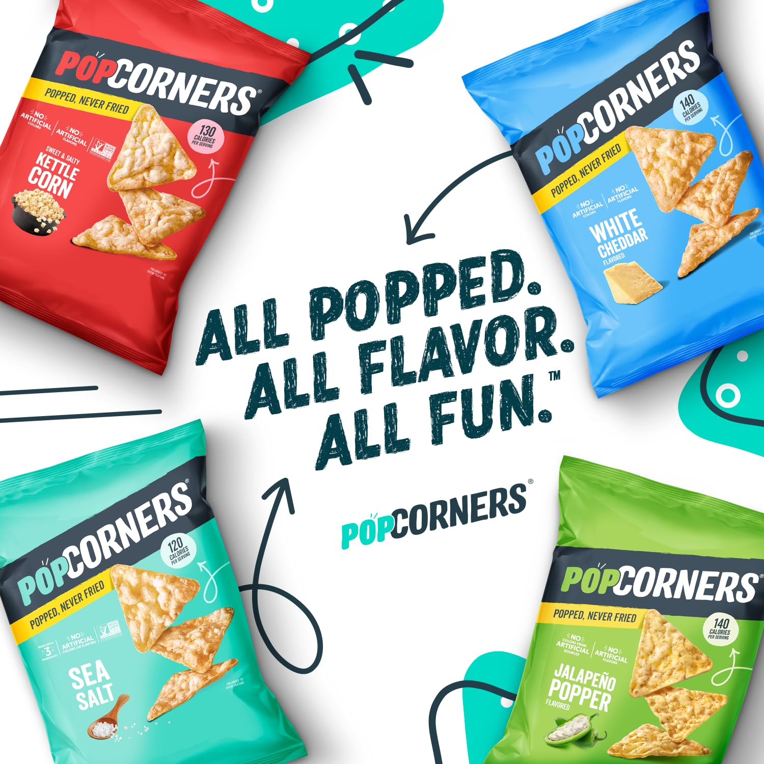 PopCorners Packaging may vary illustration, different bags but same kettle corn flavor
