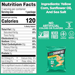 Close-up of crispy PopCorners popped corn with sea-salt flavor