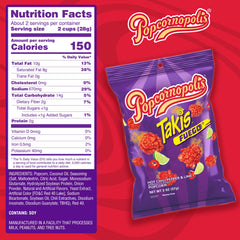Popcornopolis Fuego Takis texture close-up reveals fiery coating and lime zing.