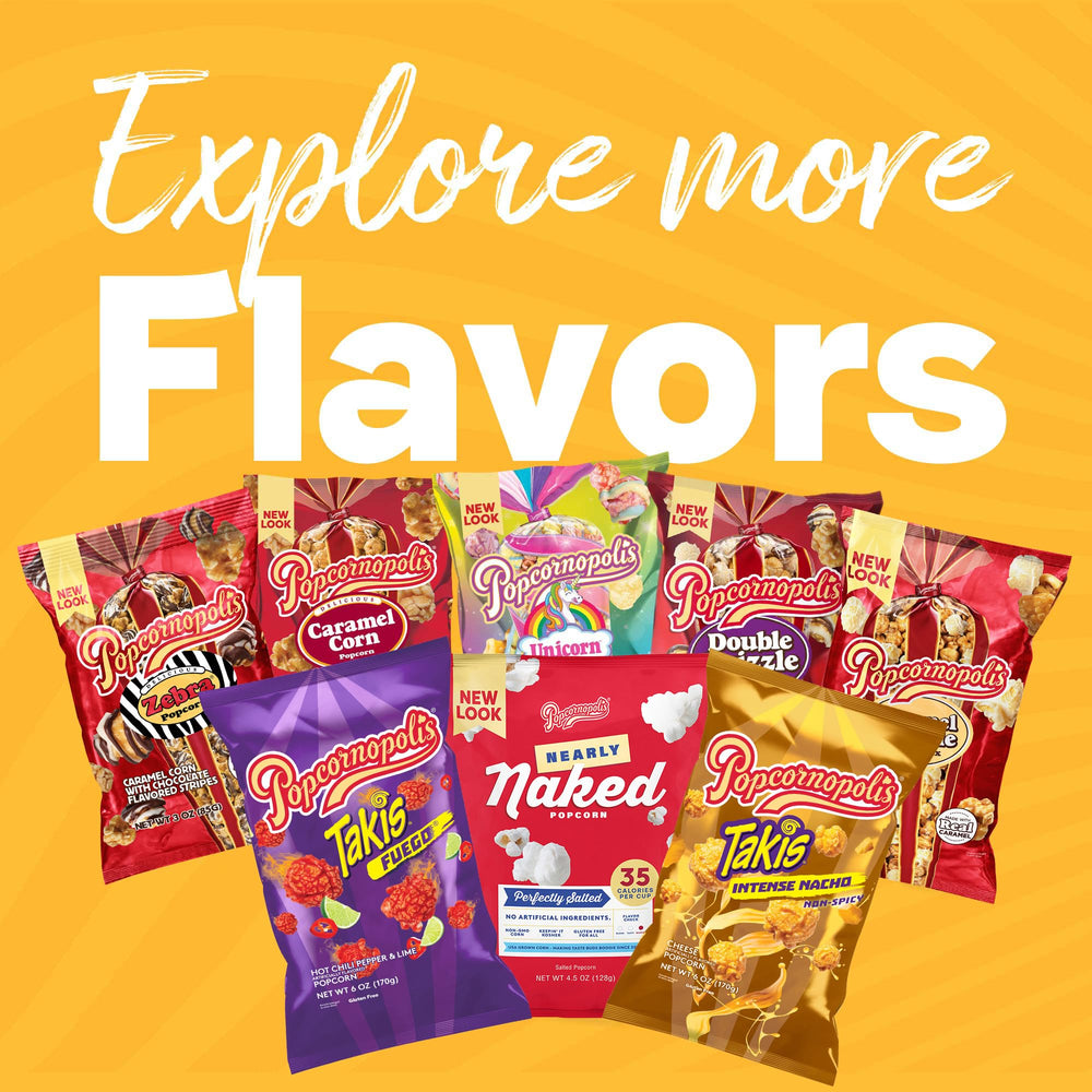 Movie night scene with Popcornopolis Fuego Takis for bold flavor.