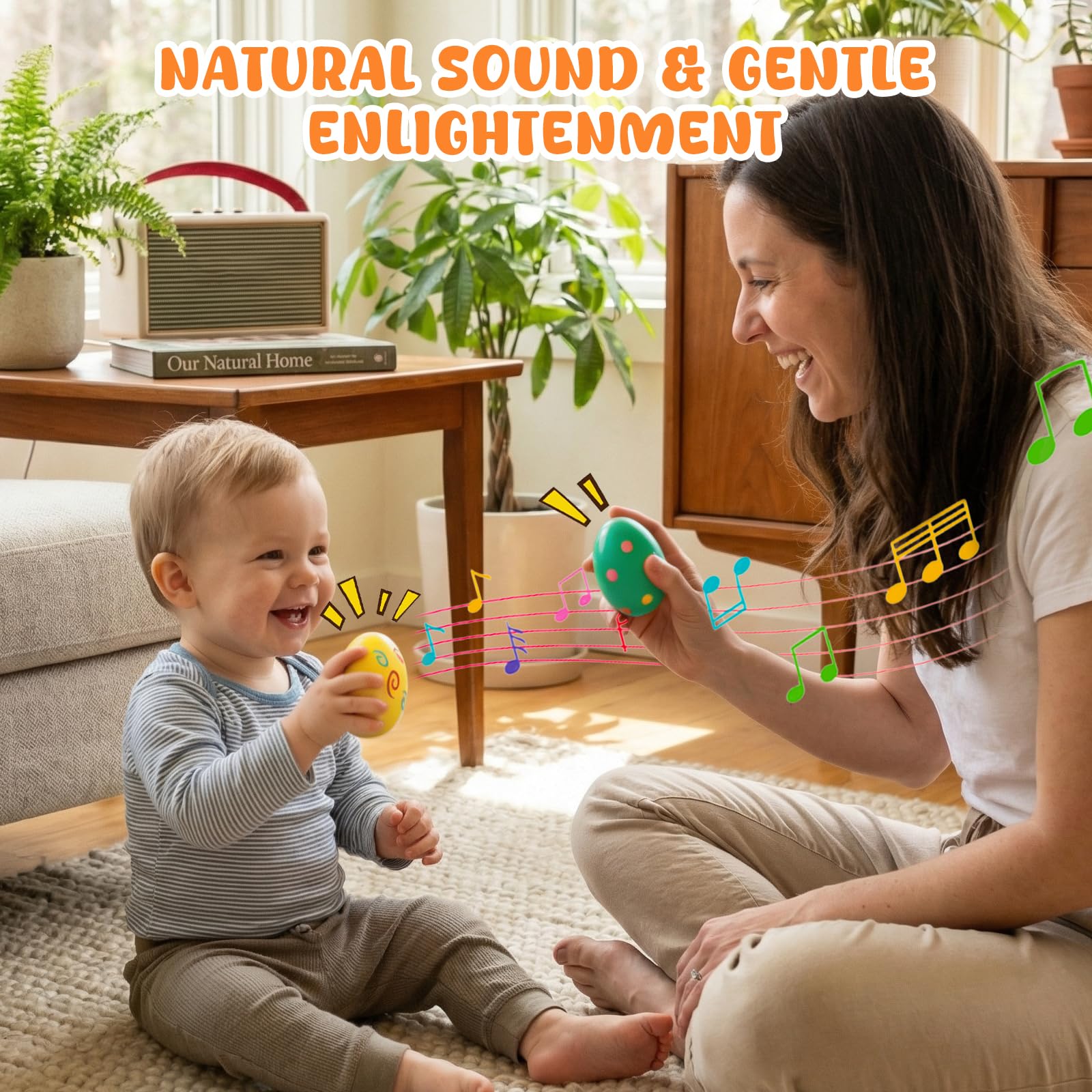 POPLAY classroom music activity egg shakers support group rhythm and sensory engagement.