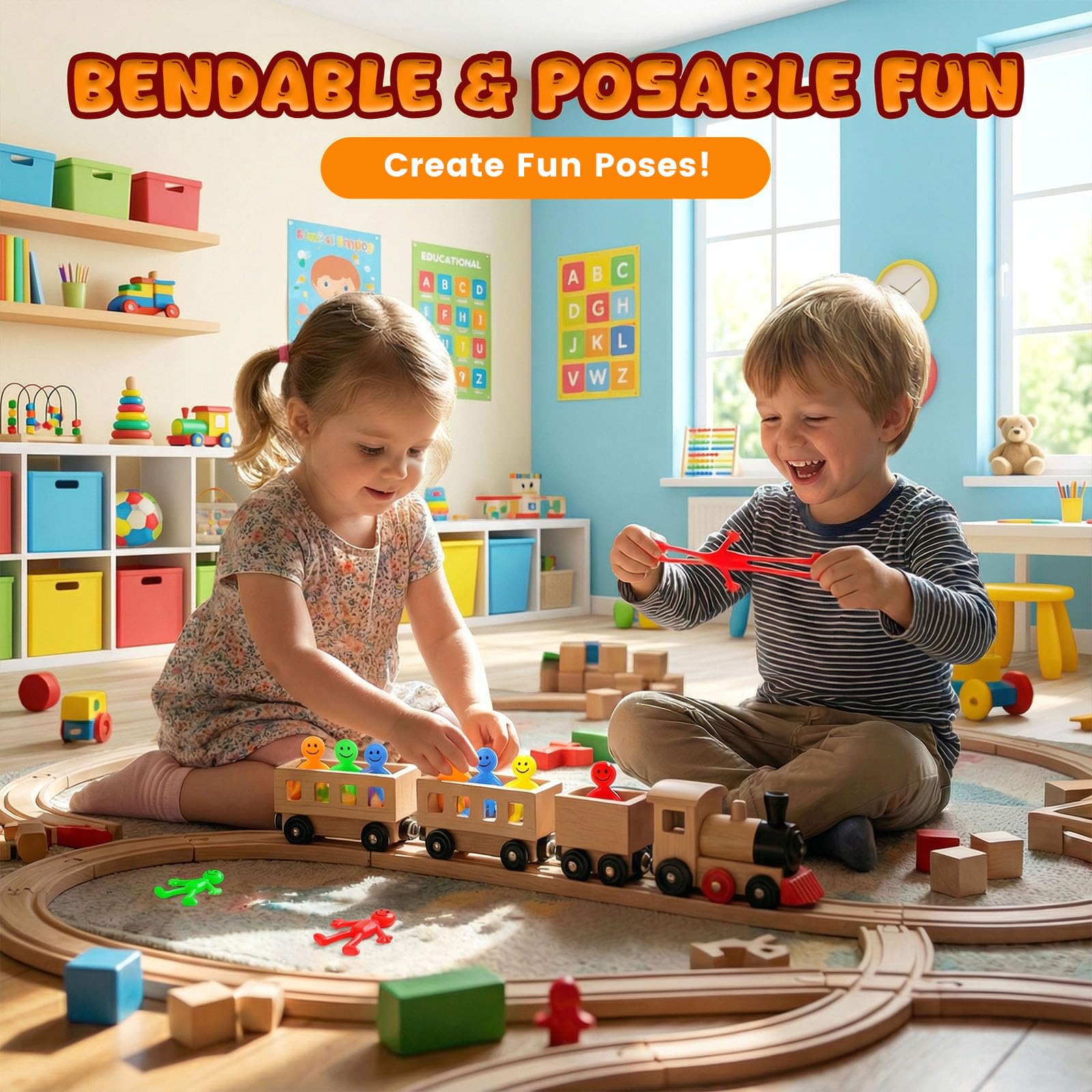 POPLAY poseable desk buddy for imaginative play