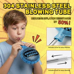 POPLAY stainless steel blowing tubes included for easy inflation and hygiene