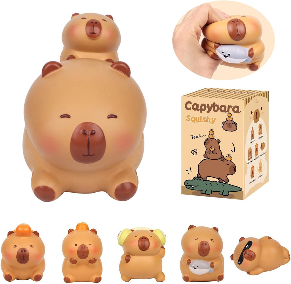 Popobox Capybara dancing figure for playful desk decor and focus.