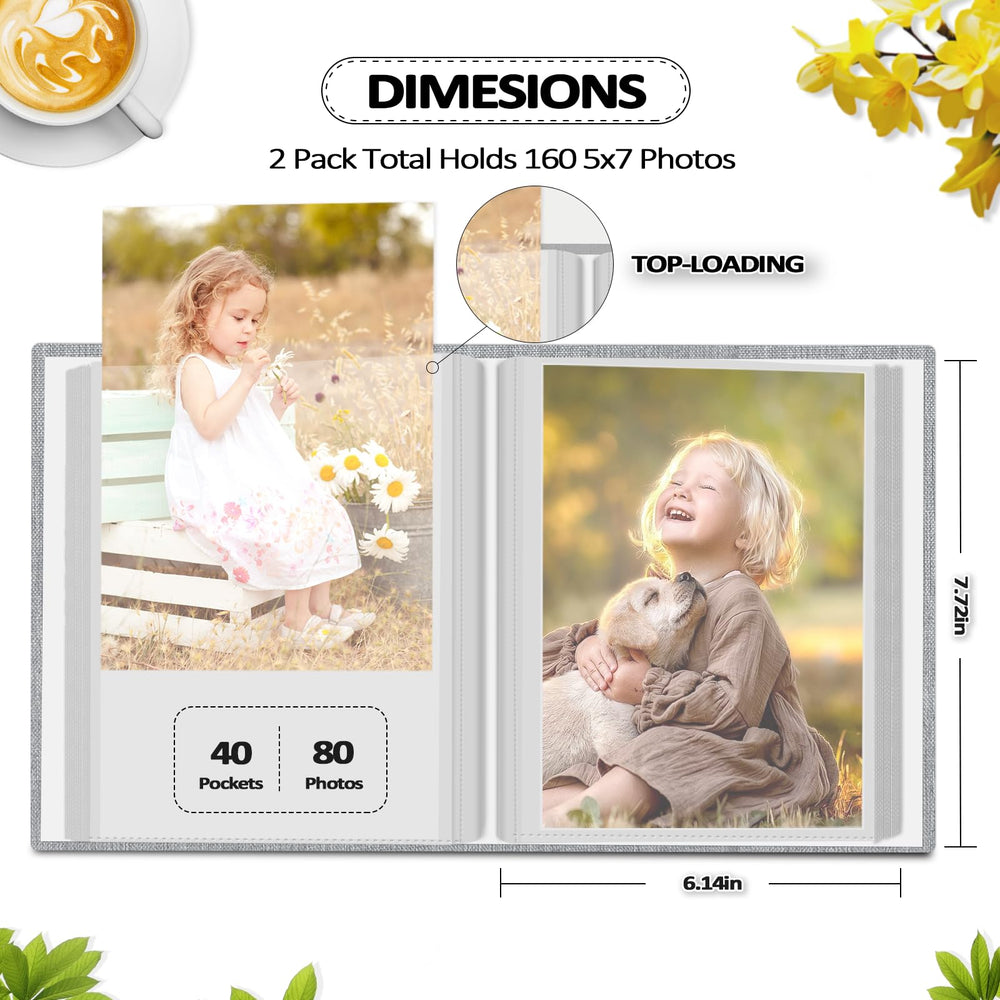 Popotop 2-pack 5x7 with customizable front cover