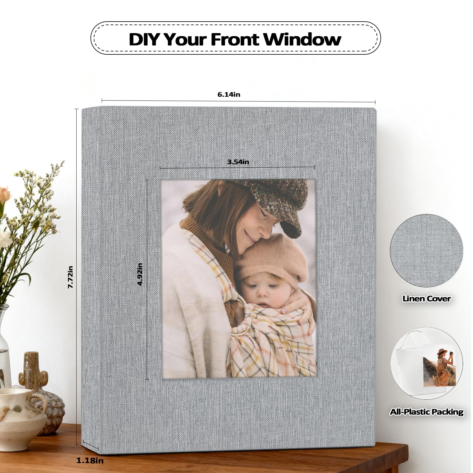 Popotop 2-pack 5x7 linen cover offers durable protection