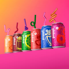 Poppi Orange Cream can, tangy citrus-vanilla fusion.