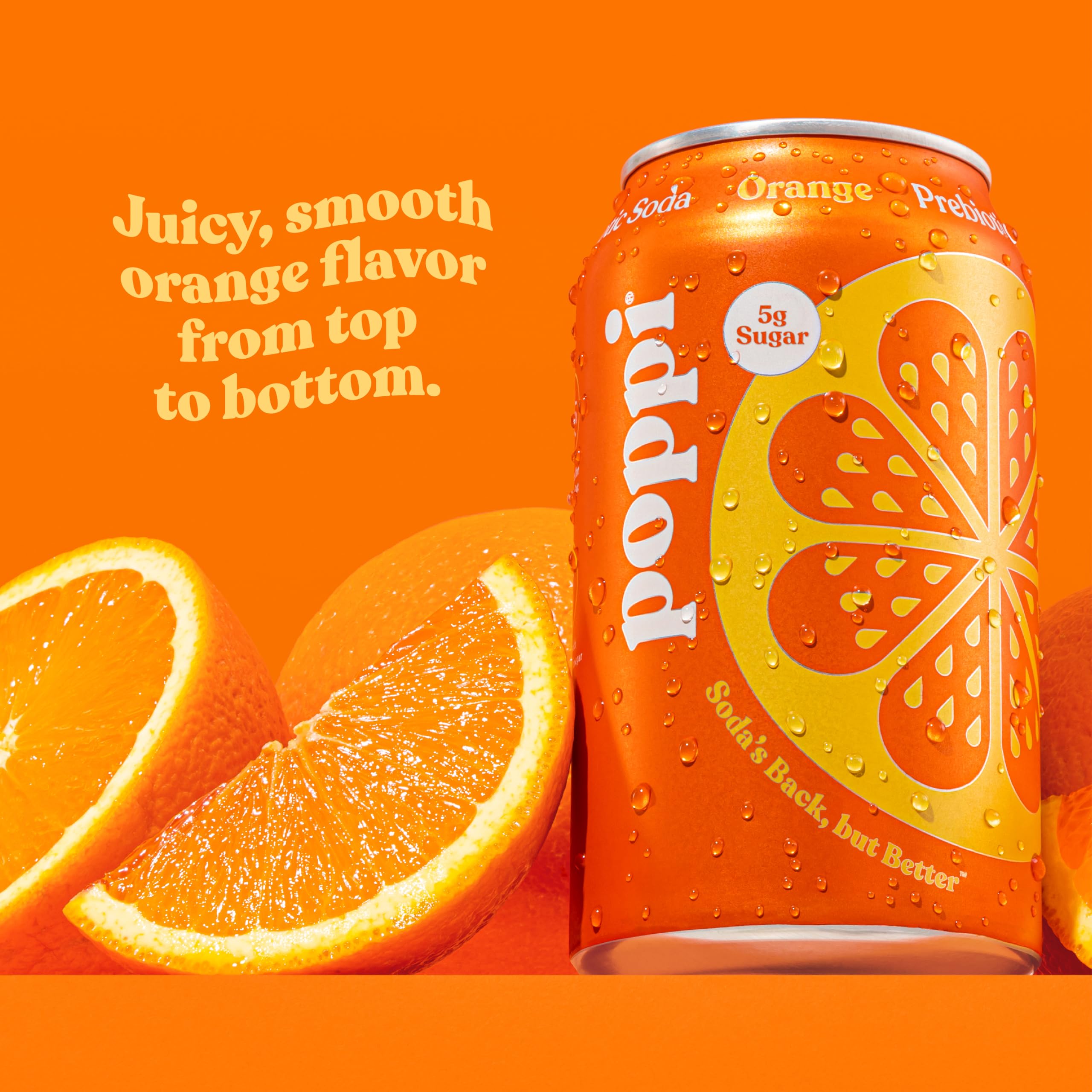 Poppi orange soda 12-pack box ready for gatherings