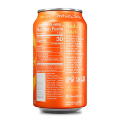 Pouring Poppi orange soda into a glass with vibrant citrus aroma