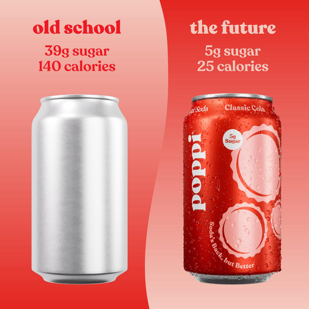 Poppi 12-pack packaging front view showing convenient multipack for everyday beverages