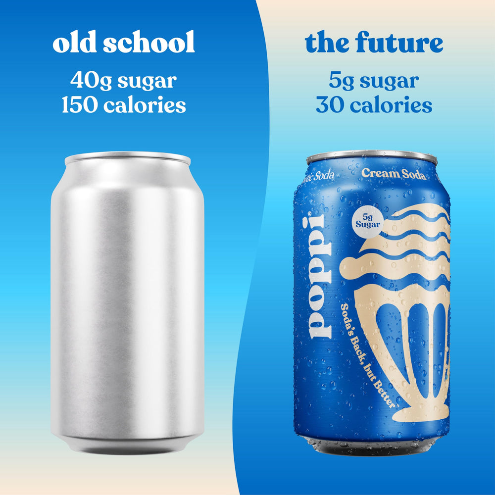 Poppi packaging variation image hints at different label styles across packs.