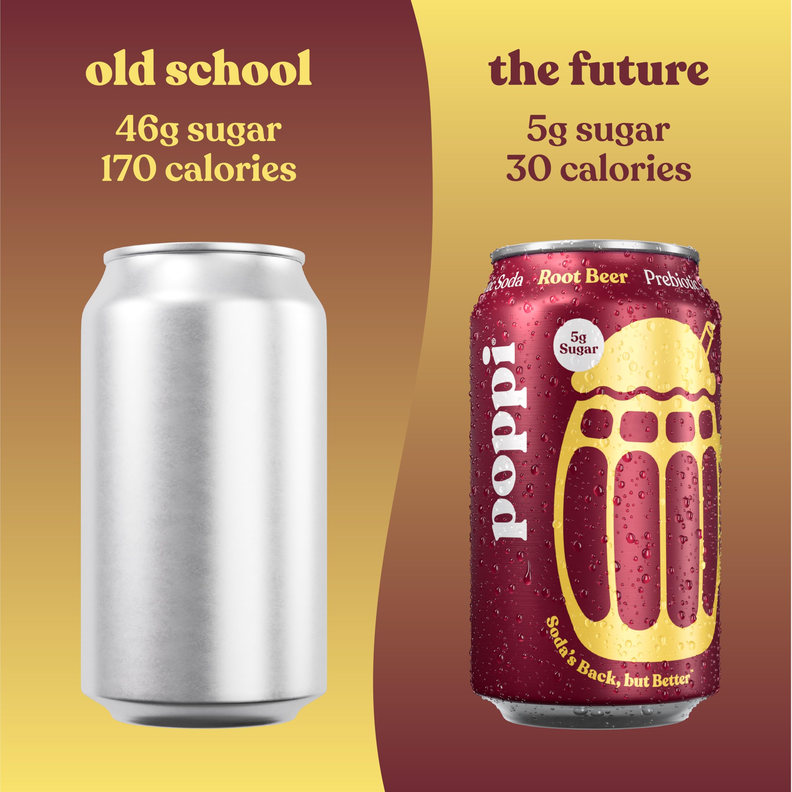 Poppi Root Beer 12-pack on display for everyday refreshment.