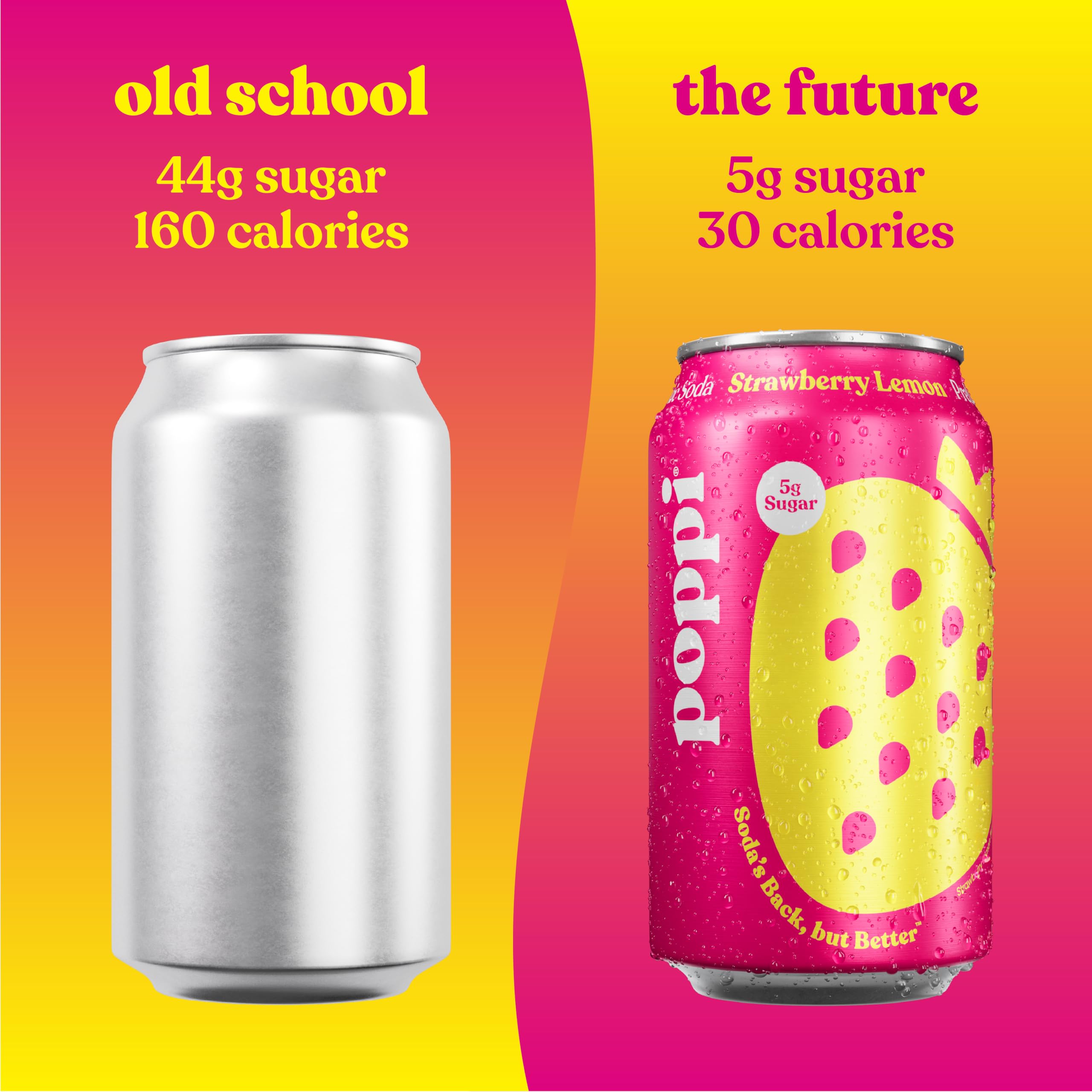 Poppi Strawberry Lemon packaging image featuring a 12-pack.