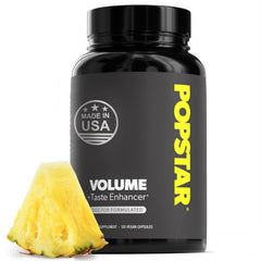 POPSTAR Labs Semen Volume Booster bottle front view with a vegan organic formula