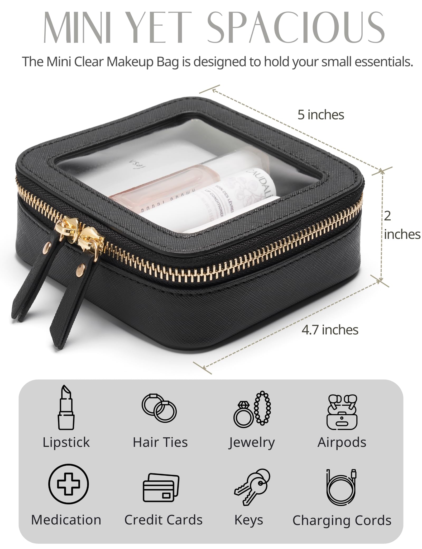 Popvibe saffiano faux leather durability keeps your case stylish and clean.