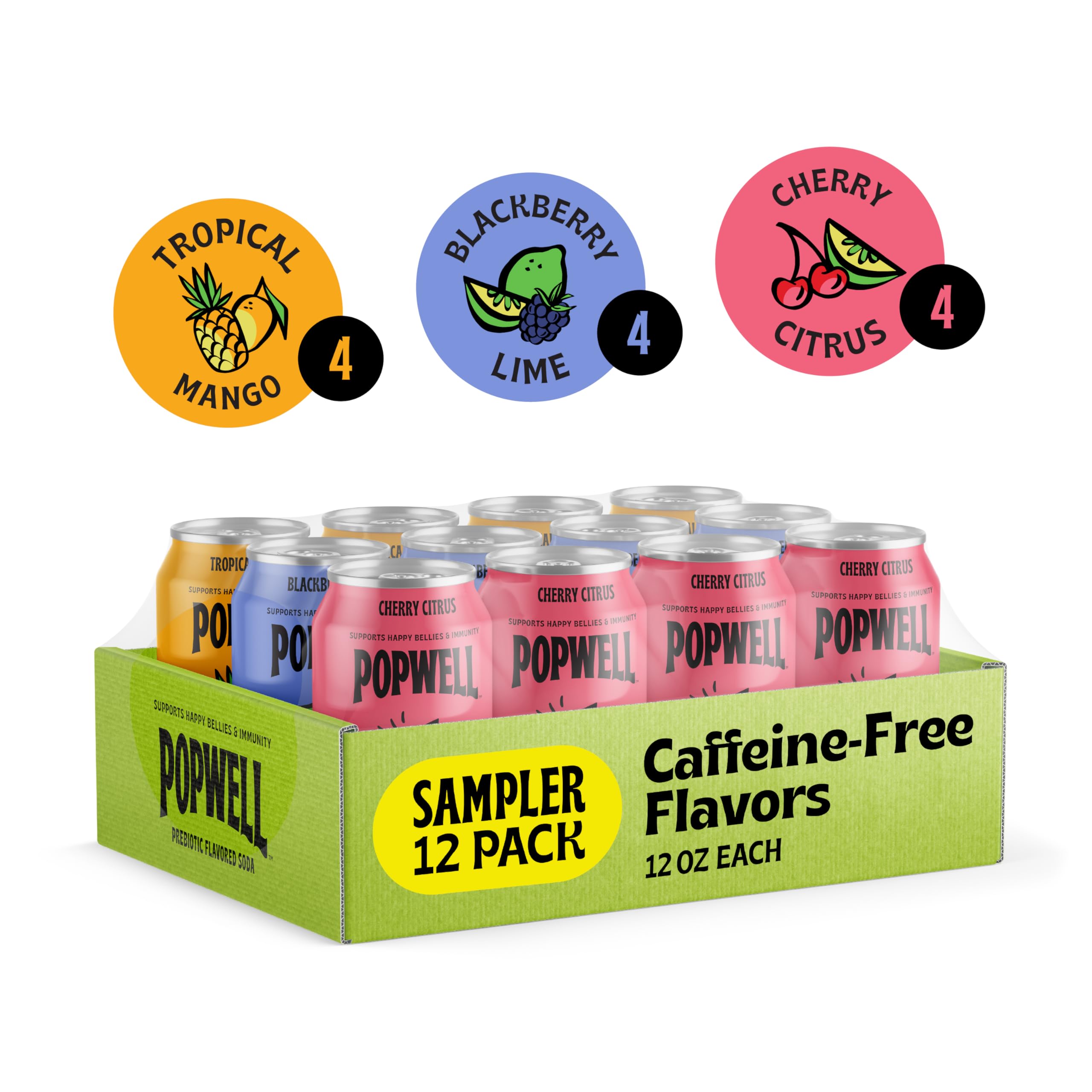 Popwell Cherry Citrus flavor can highlights zesty, invigorating aroma.