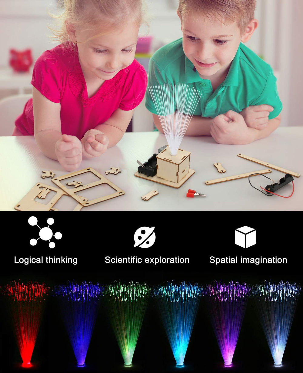 Poraxy fiber optic lamp model with color LEDs enhances mood lighting and focus
