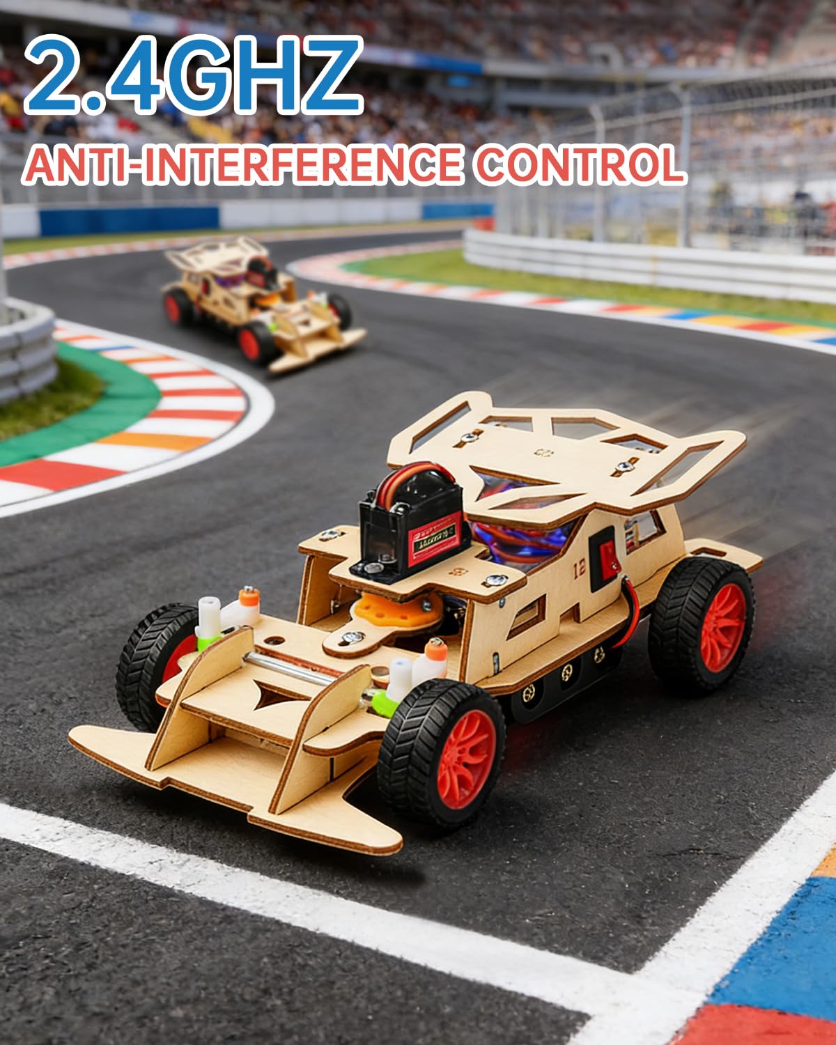 Poraxy race set multi-car feature enables interference-free competitions