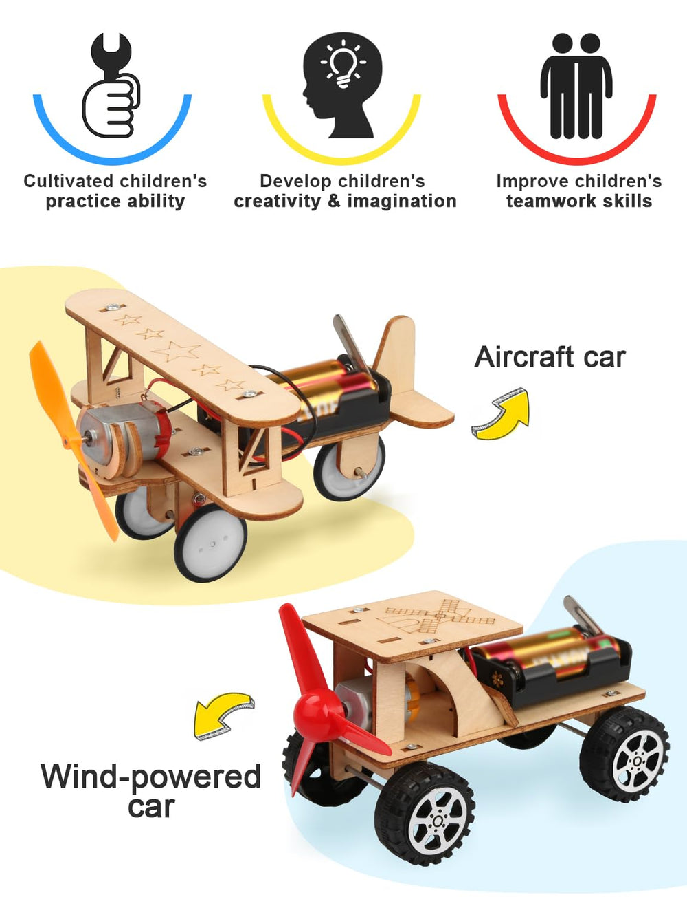 Poraxy wooden 3D puzzles pieces for creative thinking