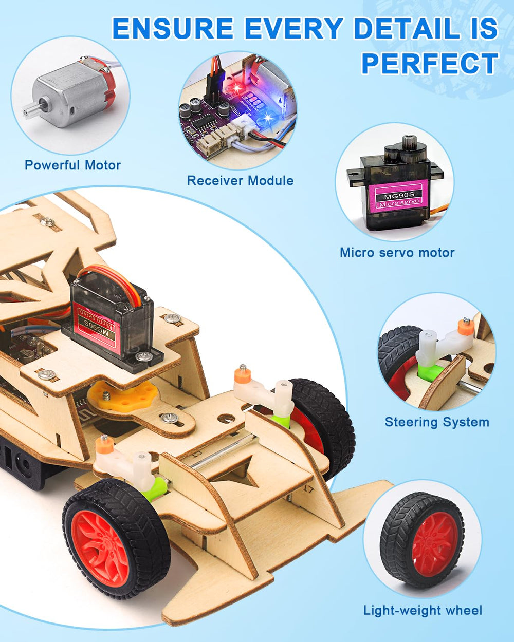 Poraxy wooden puzzle assembly with laser-cut precision for smooth fitting
