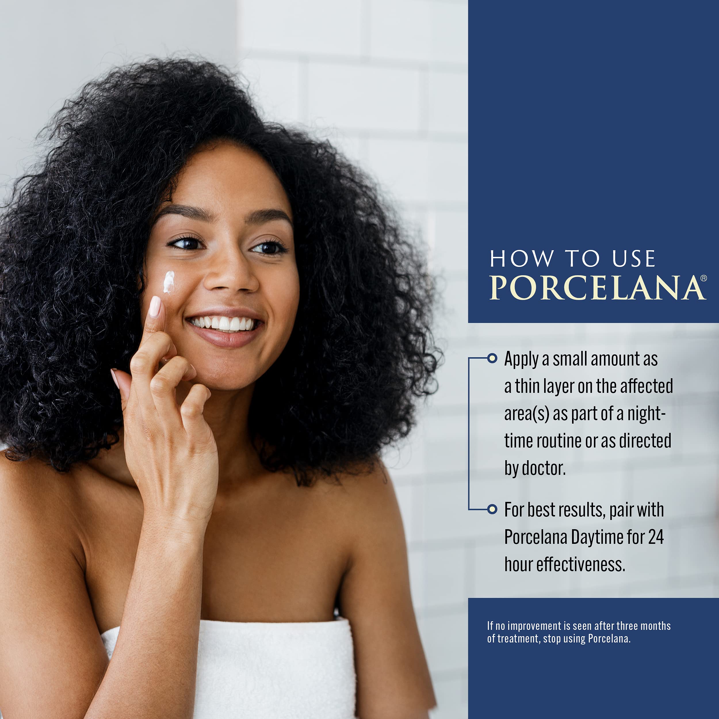 Porcelana Nighttime Hydration Cream antioxidant focus for renewal.