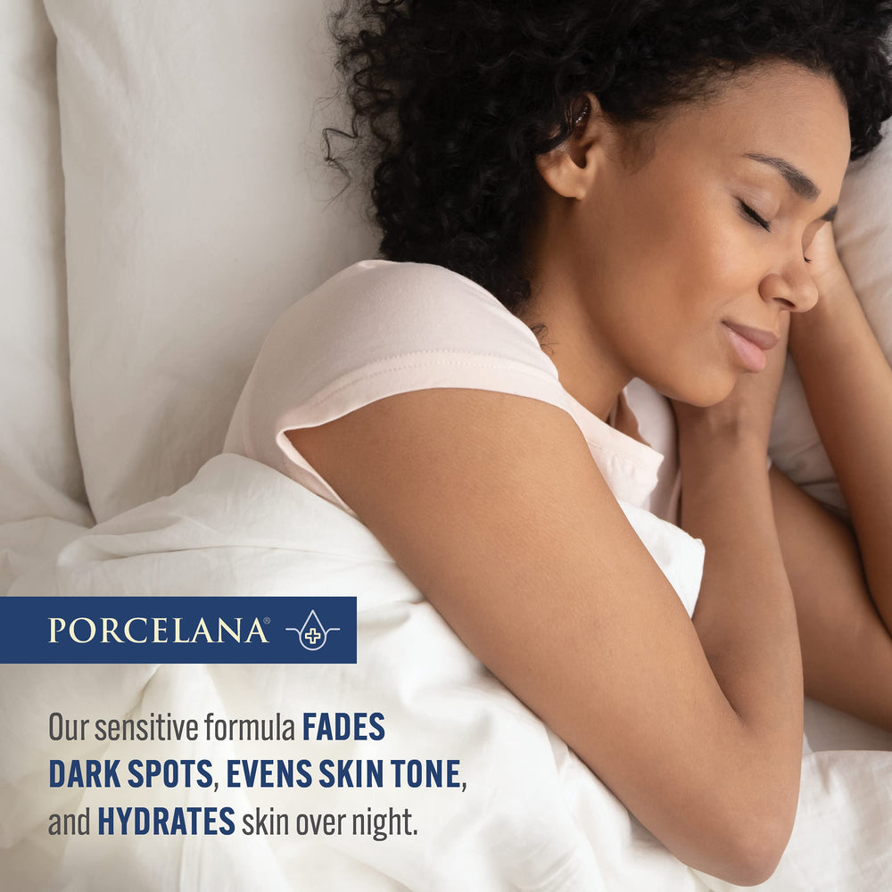 Porcelana Nighttime Hydration Cream with Vitamin E for antioxidant protection.