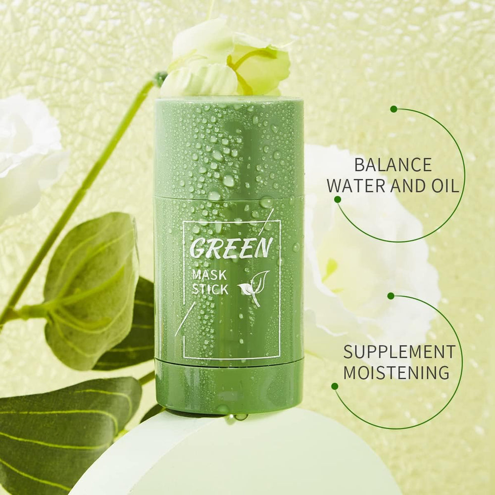 Porcolle Green Tea Mask Stick provides hydration for dry skin.