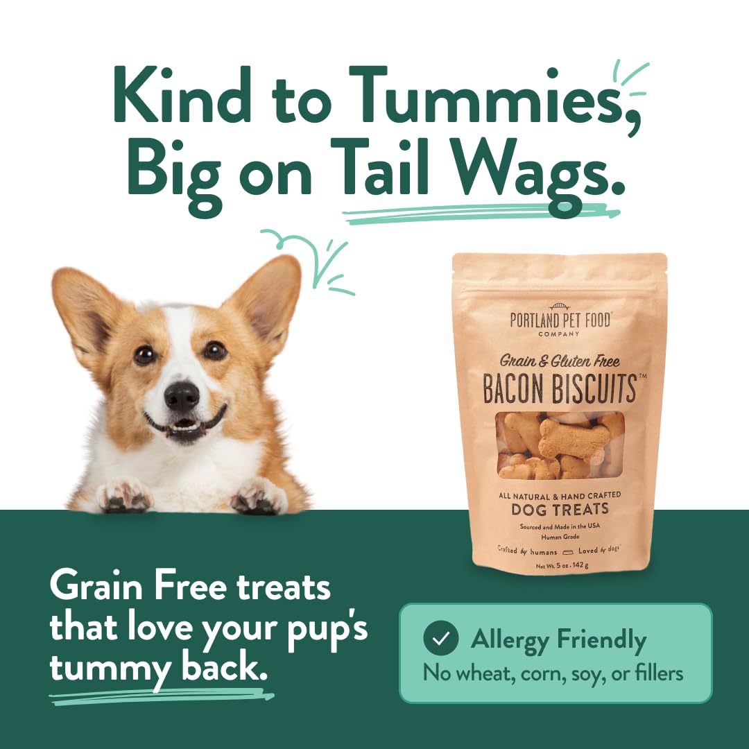 Portland bacon dog treats training-sized bites are easy rewards.