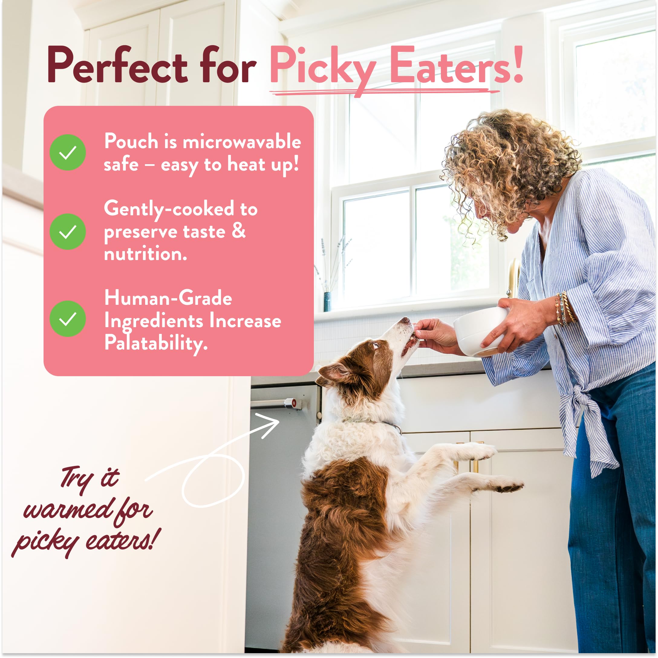 Portland Pet Food Wally’s Salmon N’ Rice sturdy packaging ready to warm