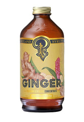 Portland Syrups authentic-ginger-syrup-bottle showcases premium organic ingredients for cocktails.