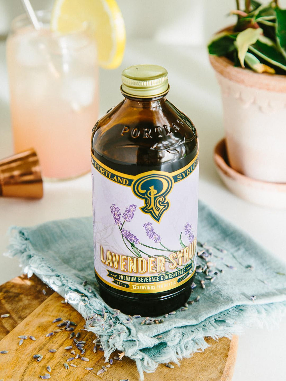 Portland Syrups Lavender Syrup bubbles up in sparkling sodas.