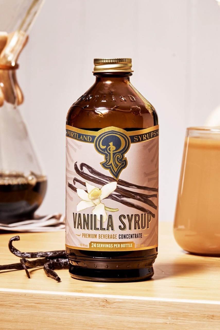 portland syrups vanilla syrup drizzle in cocktail