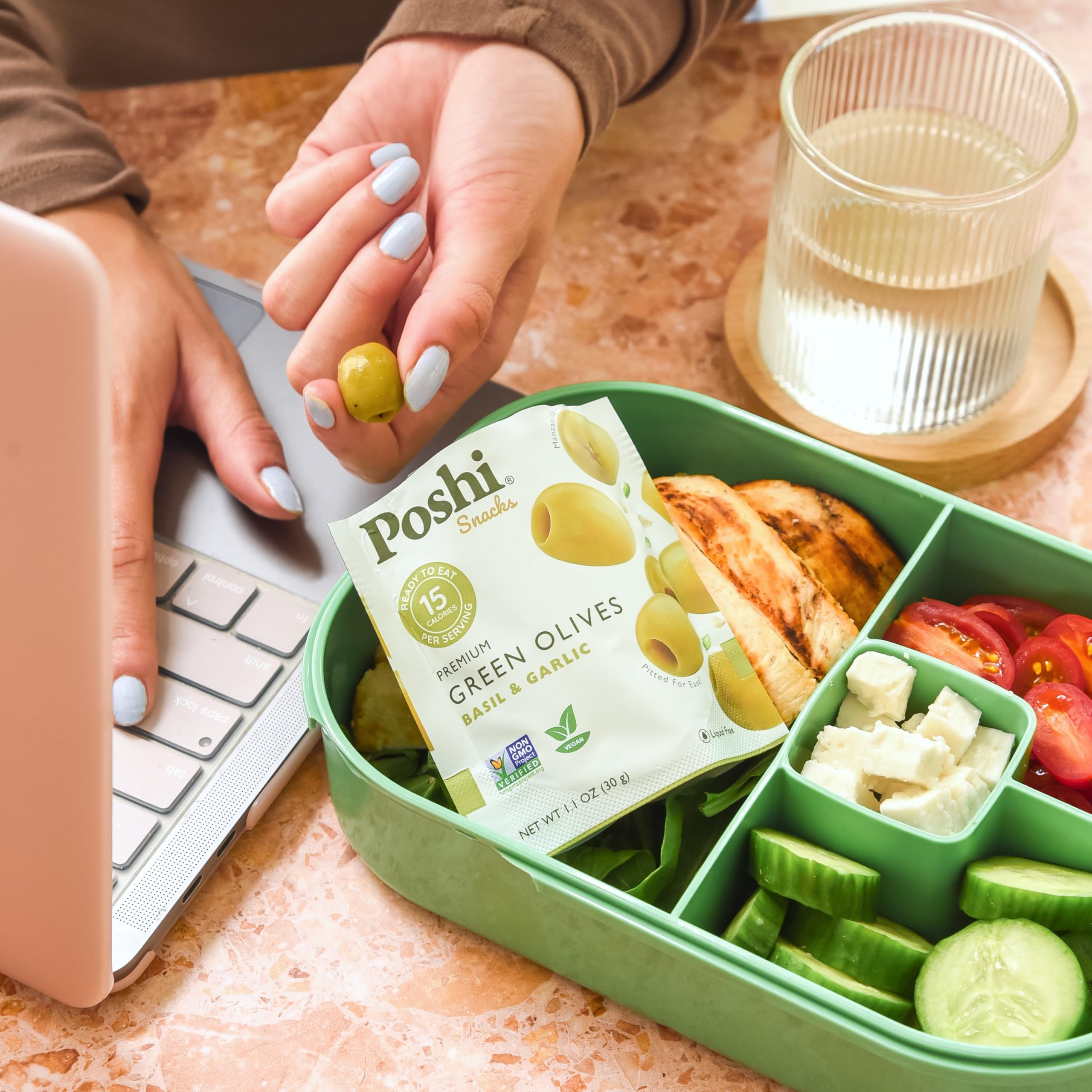 Poshi lemon rosemary olives brighten dishes and snacks