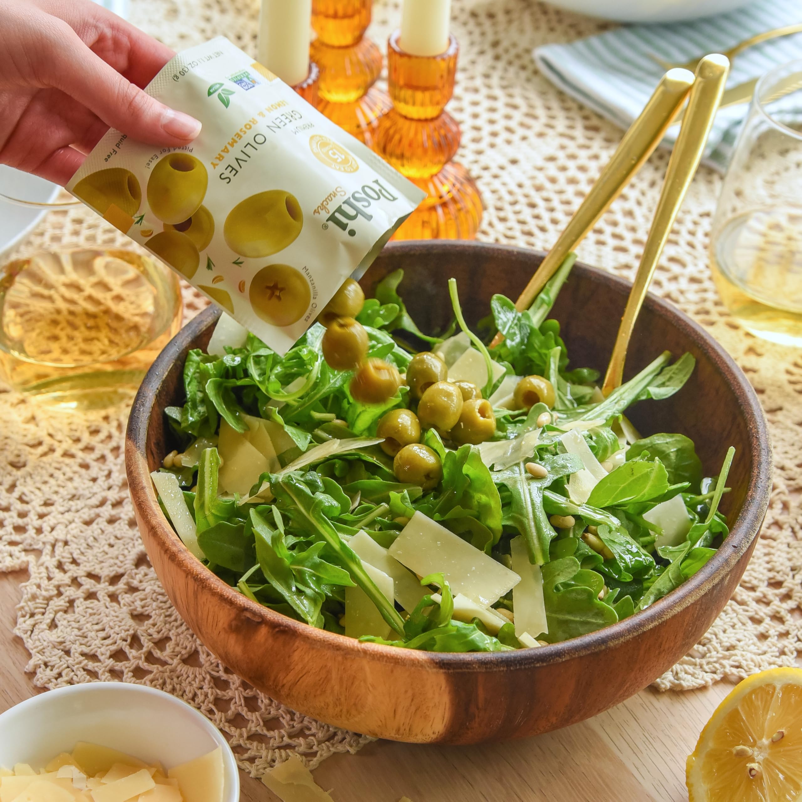 Poshi ready to eat olives provide convenient, mess free snacking
