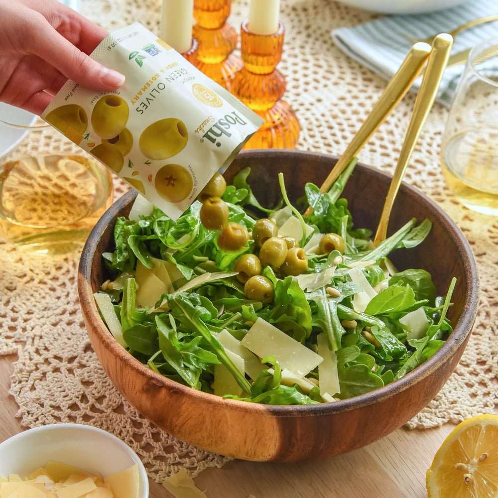 Poshi ready to eat olives provide convenient, mess free snacking