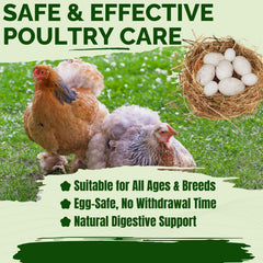 Postaid dewormer mixed in water ready for poultry use