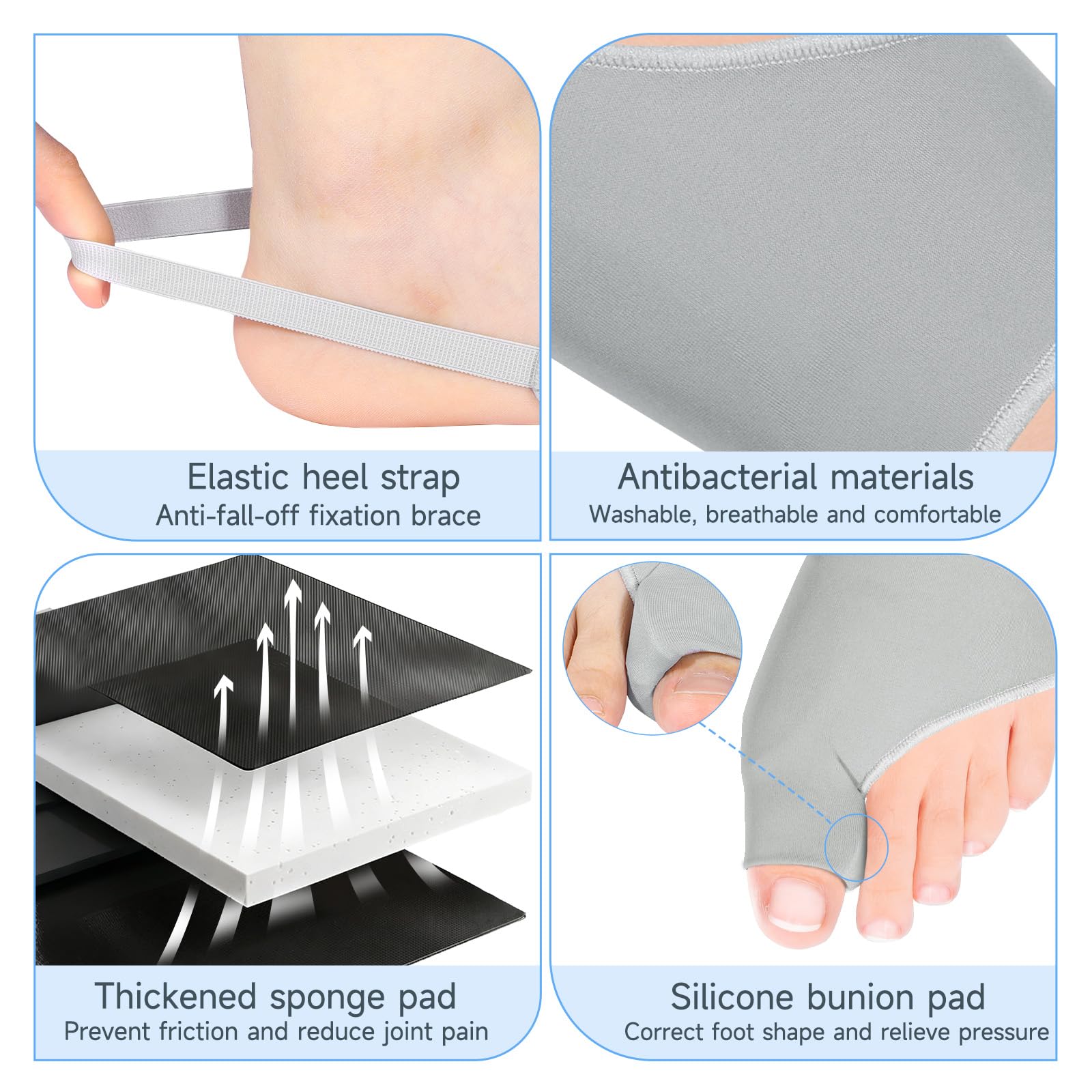 Posturace bunion corrector with low-profile design fits under most shoes