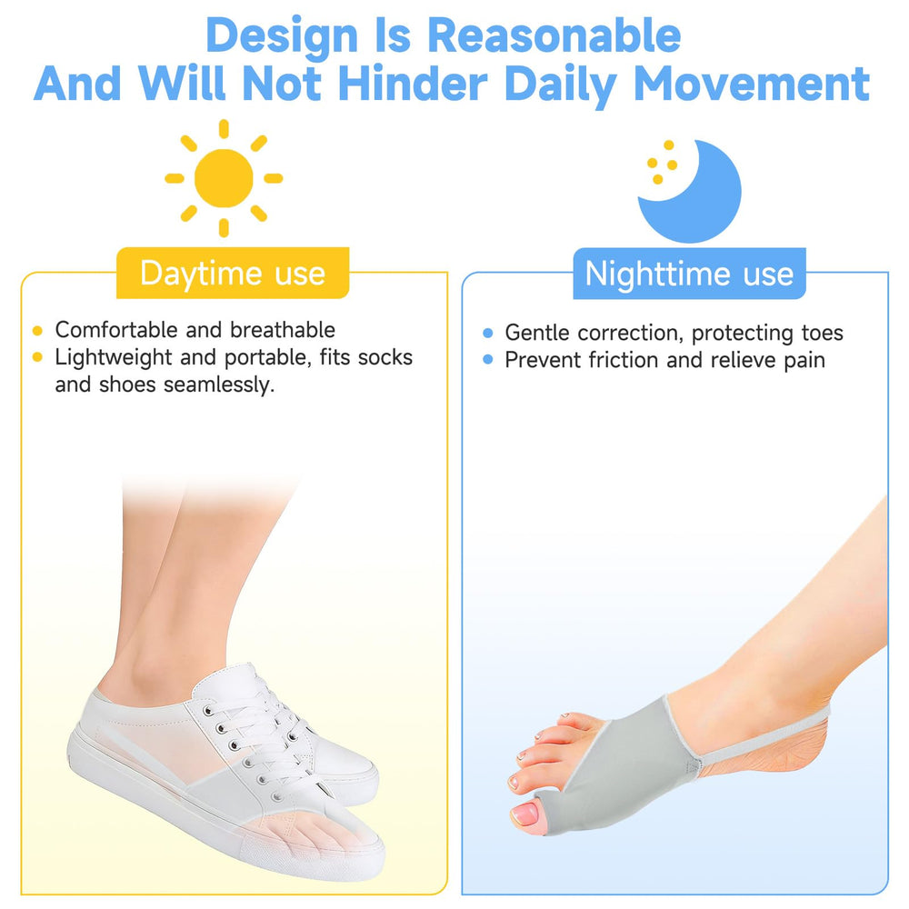 Posturace bunion corrector worn with shoes supports busy routines
