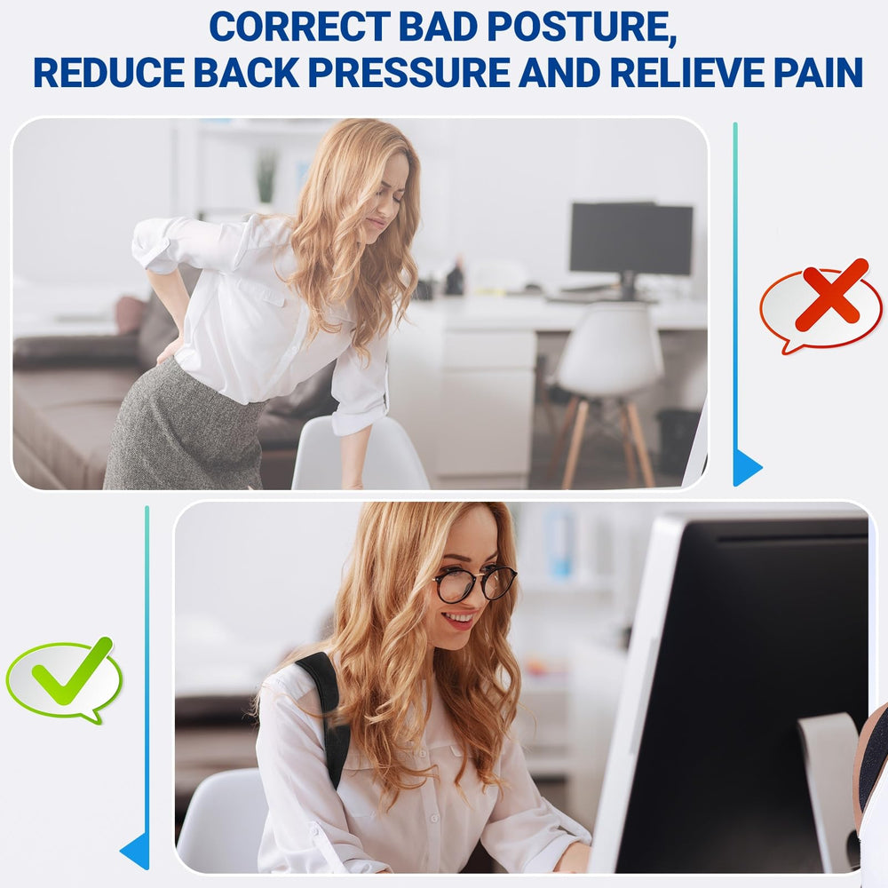 Posturace ideal for office work, driving, and light sports.