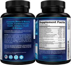 Potent Garden Mega Minerals pouring capsules demonstrating easy daily intake.