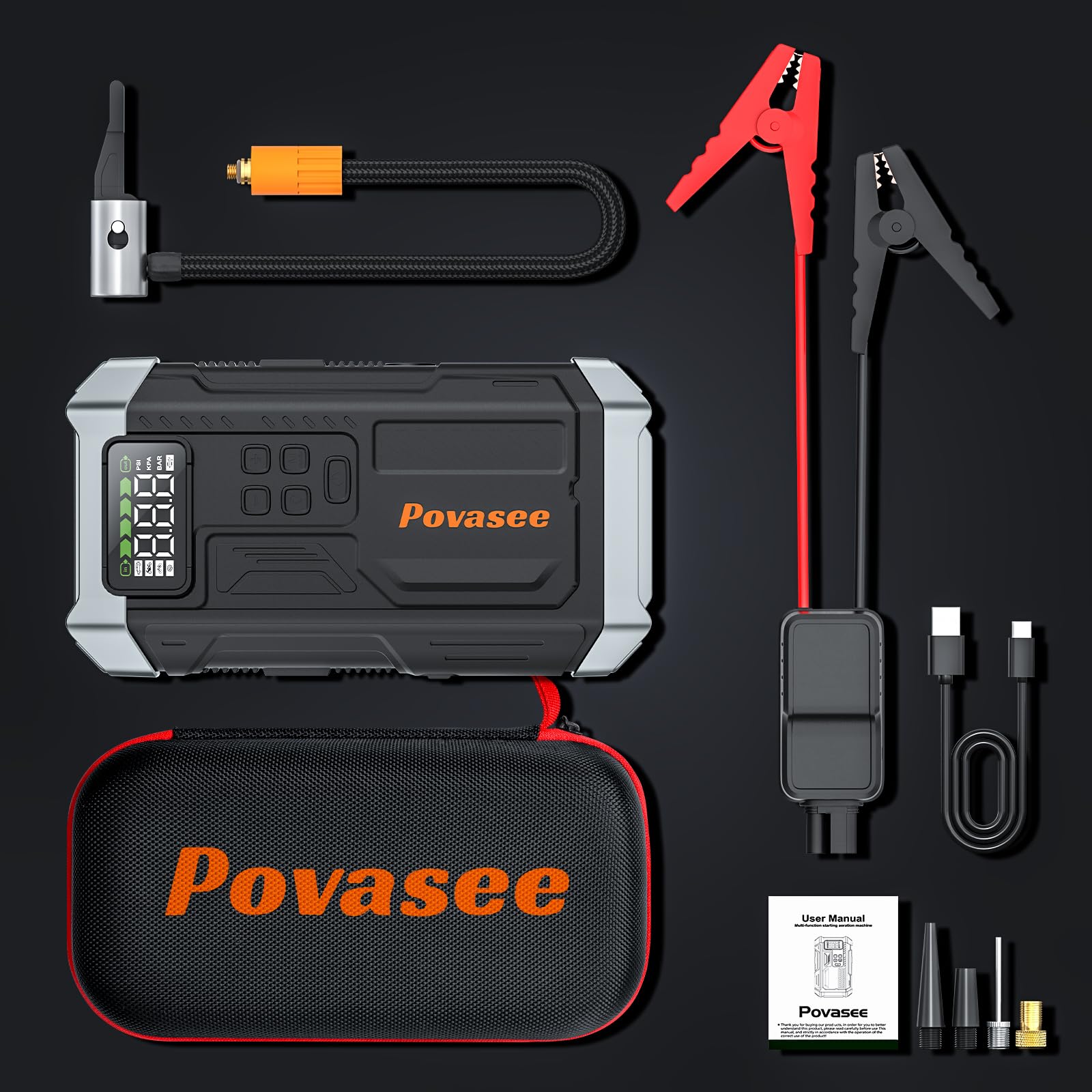 Povasee 5000A honeycomb heat dissipation design for safety and longevity