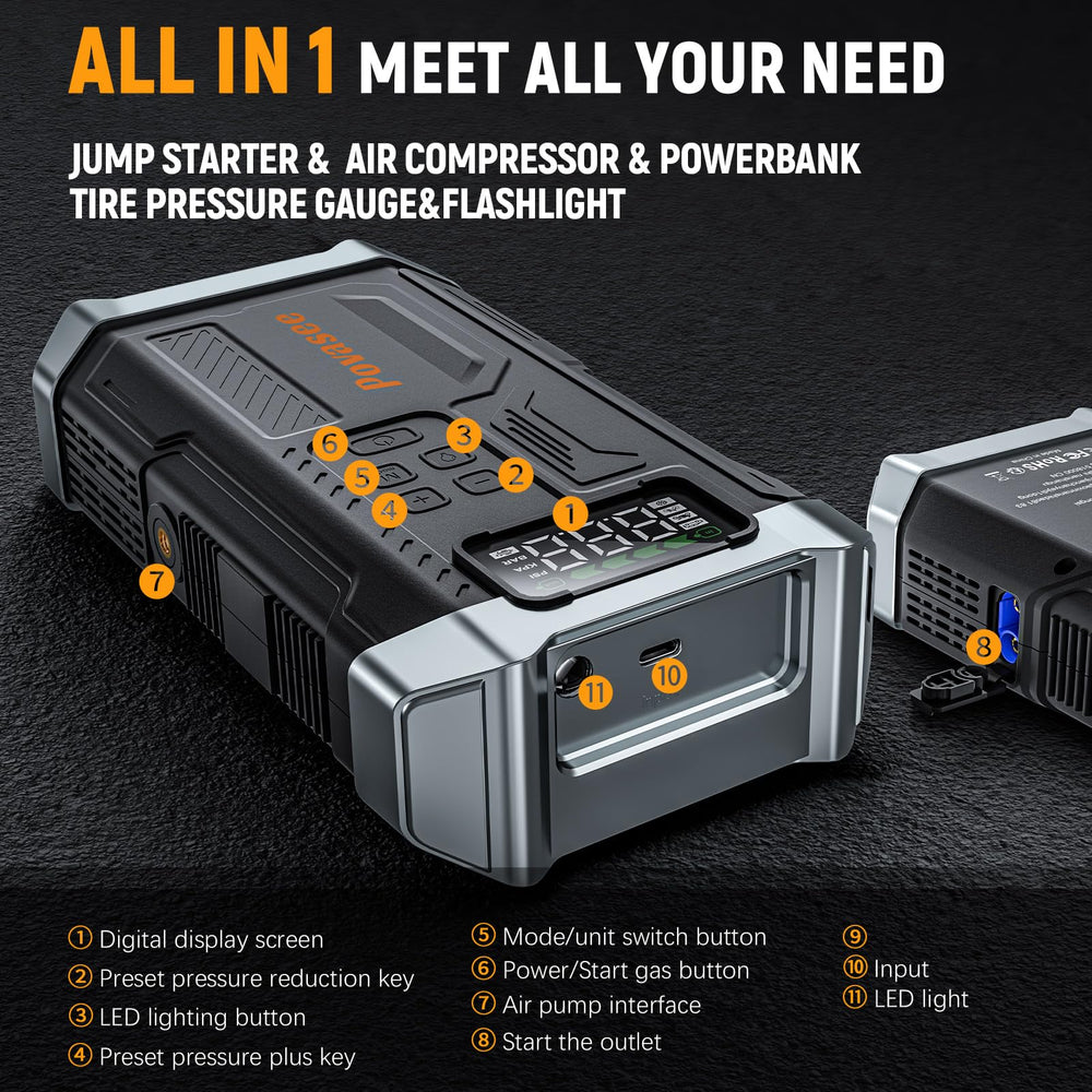 Povasee 5000A USB-C fast charging ports for devices on the go